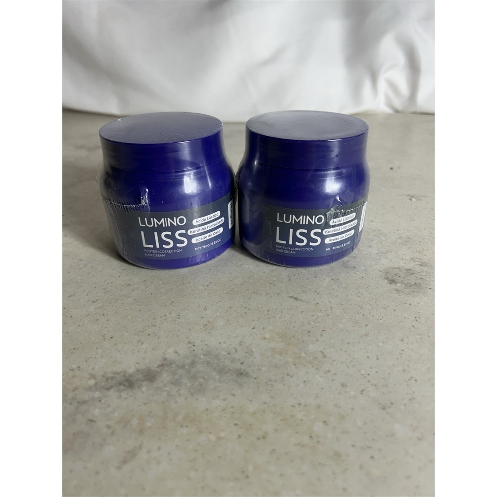 SET OF 2 LUMINO LISS Protein Correction Hair Cream 250g | Keratin Straightening
